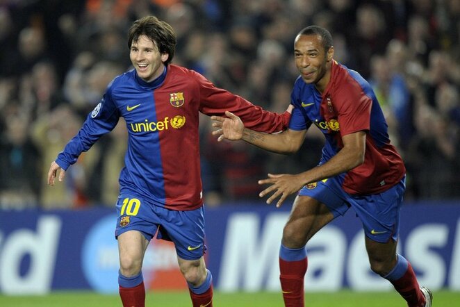 Lionelis Messi ir Thierry Henry | Scanpix nuotr.
