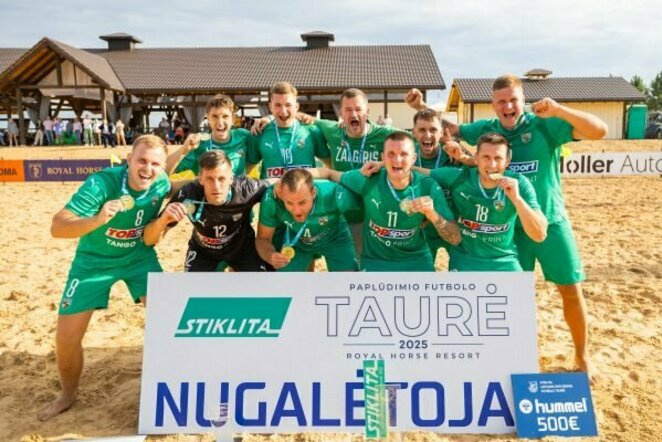 „Kauno Žalgirio“ paplūdimio futbolo komanda | Organizatorių nuotr.
