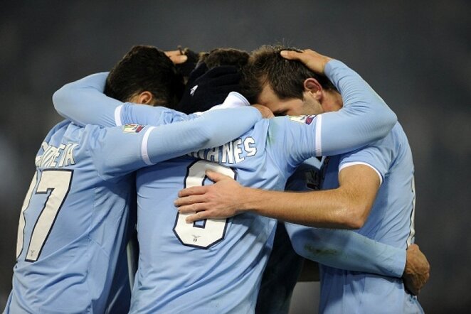 Romos „Lazio“ futbolininkų triumfas | LaPresse/Scanpix nuotr.