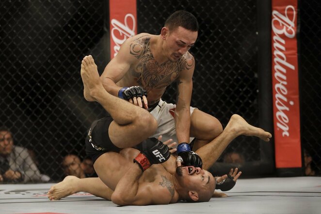 Jose Aldo ir Maxo Holloway dvikova | Scanpix nuotr.