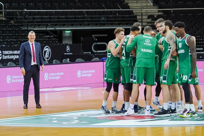„Žalgiris“ – „Barcelona“ rungtynių akimirka | Sportas.lt/Tito Pacausko nuotr.