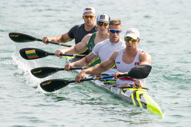 Simonas Maldonis, Viktoras Čaplinskis, Ignas Navakauskas ir Artūras Seja (canoe.lt nuotr.) | Organizatorių nuotr.
