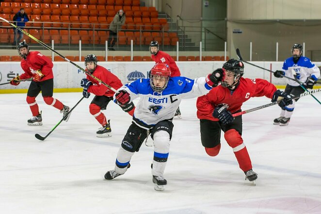 Estijos ir Lietuvos U-18 rinktinės | Organizatorių nuotr.