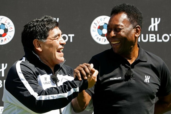 Diego Maradona ir Pele | Scanpix nuotr.