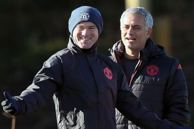 Wayne Rooney ir Jose Mourinho | Scanpix nuotr.