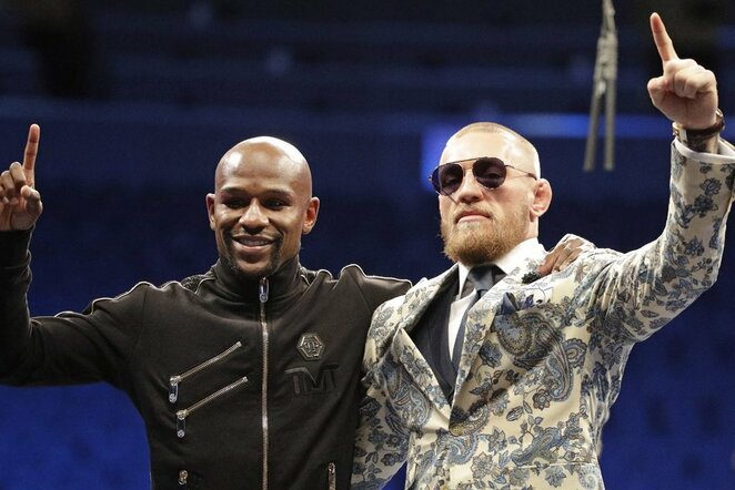 Floydas Mayweatheris ir Conoras McGregoras | Scanpix nuotr.