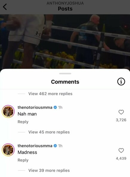 Conoro McGregoro komentaras | „Stop“ kadras Conoro McGregoro komentaras | „Stop“ kadras