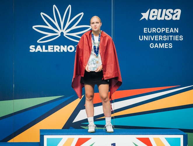 Viltė Paulauskaitė &ndash; Europos universitetų žaidynių čempionė | Modesto Gailiūno nuotr.