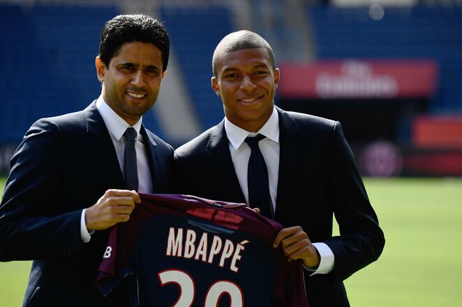 Oficialus Kyliano Mbappe pristatymas | Scanpix nuotr. Oficialus Kyliano Mbappe pristatymas | Scanpix nuotr.