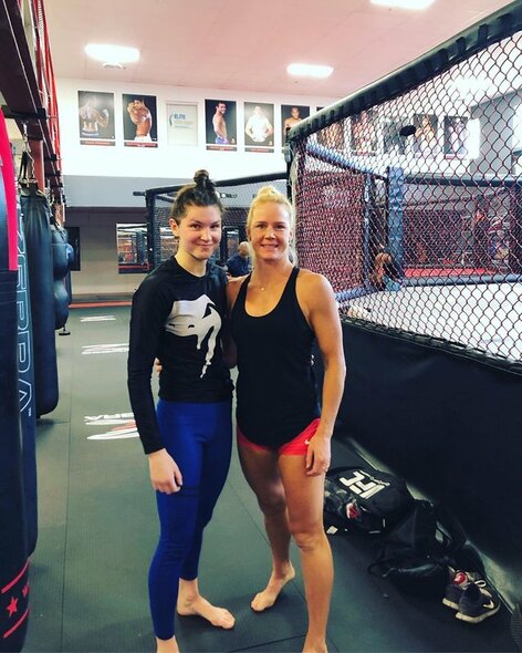 Ernesta Kareckaite ir Holly Holm | Instagram.com nuotr
