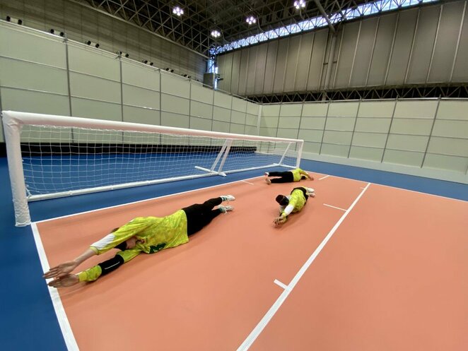Valandas iki startų skaičiuojantys Lietuvos paralimpiečiai išbando Tokijo arenas | Paralympics.lt nuotr.