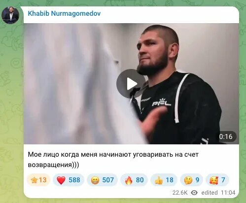 Chabibo Nurmagomedovo reakcija | Stop kadras