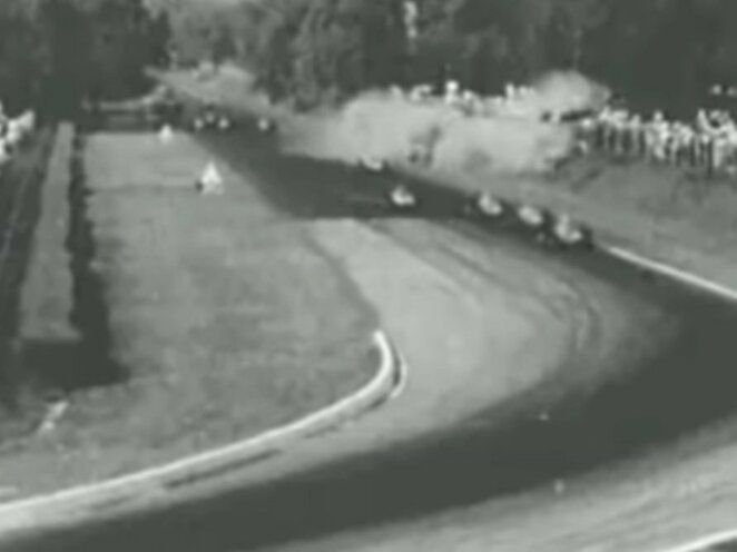 Wolfgango von Tripso avarija 1961 m. Italijos GP lenktynėse | Youtube.com nuotr.