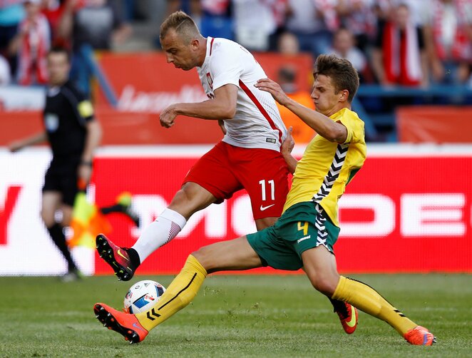 Kamilis Grosickis (kair.) ir Edvinas Girdvainis (deš.) | Scanpix nuotr. Kamilis Grosickis (kair.) ir Edvinas Girdvainis (deš.) | Scanpix nuotr.