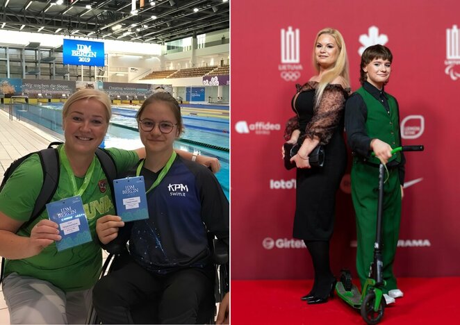 Gabrielė Čepavičiūtė su trenere | asmeninio archyvo nuotr.