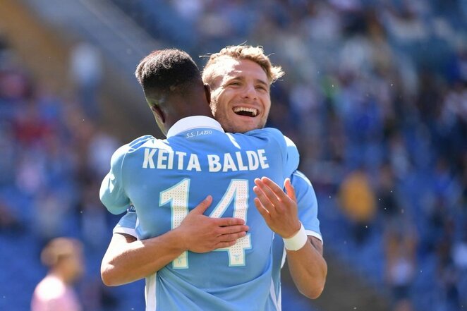 Ciro Immobile ir Balde Keita | Scanpix nuotr. Ciro Immobile ir Balde Keita | Scanpix nuotr.