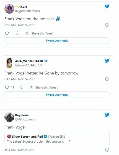„Lakers“ gerbėjų žinutės | „Twitter“ nuotr. „Lakers“ gerbėjų žinutės | „Twitter“ nuotr.