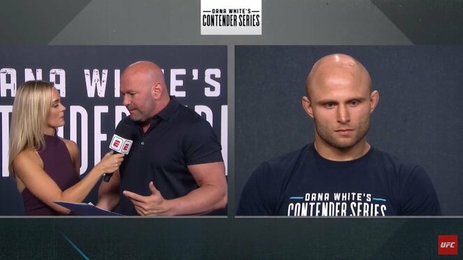 Dana White'as ir Julius Anglickas | Youtube.com nuotr.