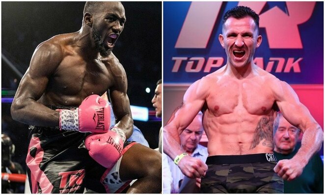Terence'as Crawfordas ir Egidijus Kavaliauskas | „Top Rank“ nuotr.