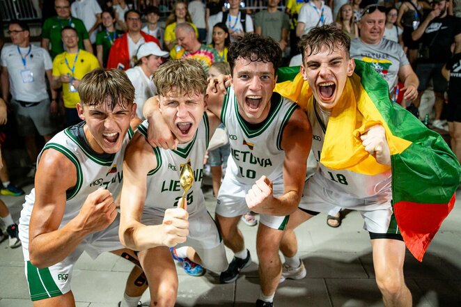 Lietuvos 3x3 krepšinio vaikinų rinktinė | Roko Snarskio nuotr.