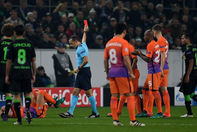 „Monchengladbach“ – „Manchester City“ rungtynių akimirka