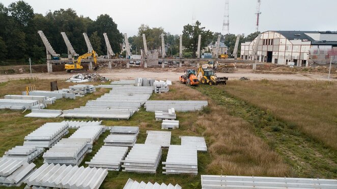 Construction machinery returns to the S. Darius and S. Girėnas stadiums Photo by the organizers