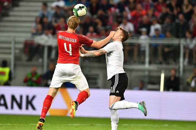 Austrijos - Vokietijos rungtynių akimirka | Scanpix nuotr.