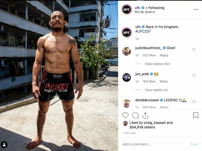 Jose Aldo | Instagram.com nuotr Jose Aldo | Instagram.com nuotr