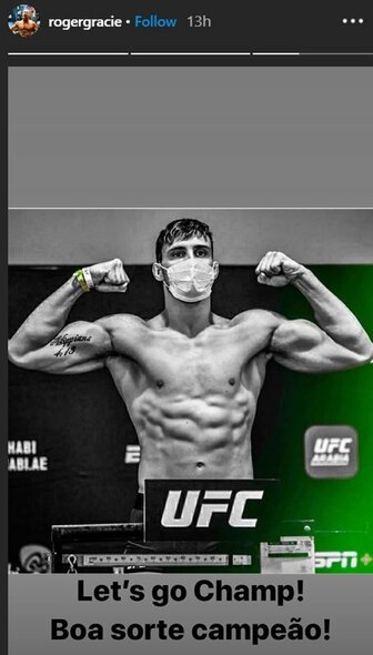 Rogerio Gracie žinutė | Instagram.com nuotr Rogerio Gracie žinutė | Instagram.com nuotr