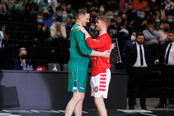 „Žalgiris“ – „Olympiacos“ rungtynių akimirka | Eriko Ovčarenko / BNS foto nuotr.