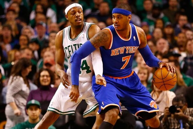 Paulas Pierce'as ir Carmelo Anthony | „Twitter“ nuotr. Paulas Pierce'as ir Carmelo Anthony | „Twitter“ nuotr.