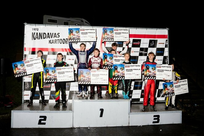 &bdquo;Rotax Max Challenge Lithuania&ldquo; sezonas finišavo Kandavoje | Armando Knezio nuotr.