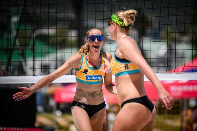 Ieva Vasiliauskaitė ir Erika Kliokmanaitė („Volleyball World“ nuotr.) | Organizatorių nuotr. Ieva Vasiliauskaitė ir Erika Kliokmanaitė („Volleyball World“ nuotr.) | Organizatorių nuotr.