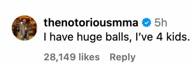 Conoro McGregoro žinutė | Instagram.com nuotr