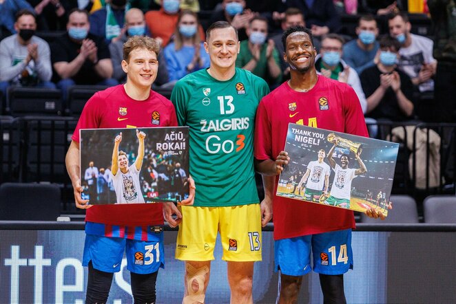 Rokas Jokubaitis, Paulius Jankūnas ir Nigelis Hayesas-Davisas | Eriko Ovčarenko / BNS foto nuotr. Rokas Jokubaitis, Paulius Jankūnas ir Nigelis Hayesas-Davisas | Eriko Ovčarenko / BNS foto nuotr.