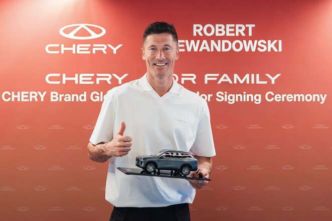 Roberto Lewandowskio partnerystė su &bdquo;Chery&ldquo; | Organizatorių nuotr.