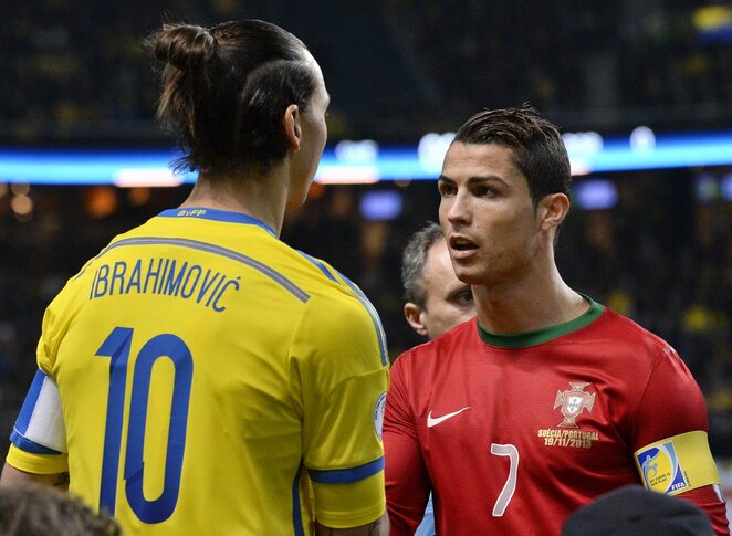Z.Ibrahimovičius ir C.Ronaldo | Scanpix nuotr.