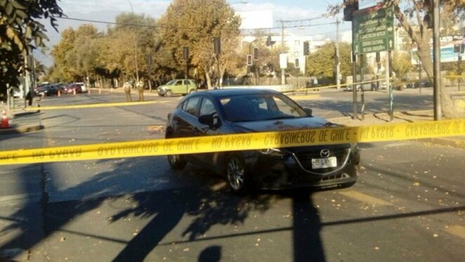 Mazda automobilis, kuriame buvo nušautas sesers vyras | Organizatorių nuotr.