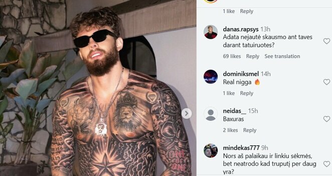 Dano Rapšio komentaras | Instagram.com nuotr