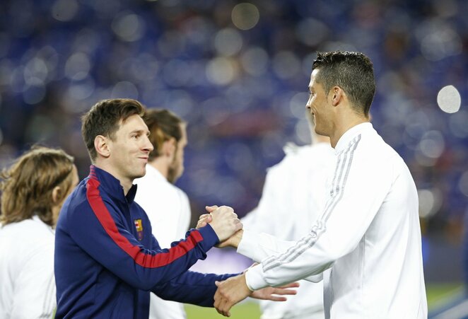 L.Messi ir C.Ronaldo | Scanpix nuotr.