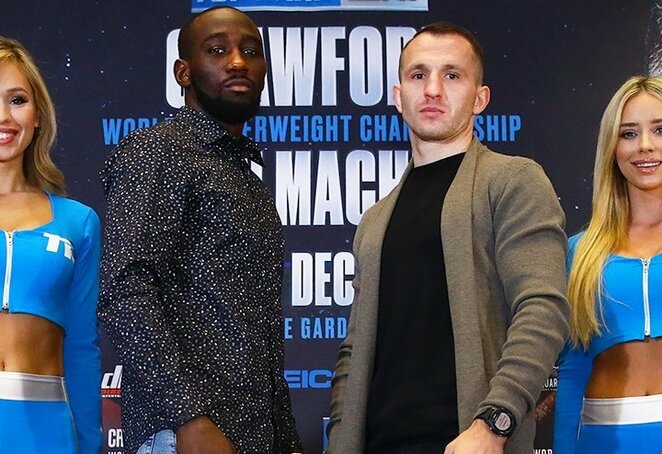 Terence'as Crawfordas ir Egidijus Kavaliauskas | „Top Rank“ nuotr. Terence'as Crawfordas ir Egidijus Kavaliauskas | „Top Rank“ nuotr.