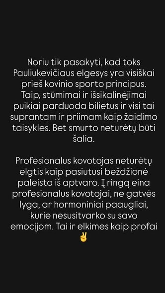 Raimondo Avlasevičiaus įrašas „instagrame“ | Organizatorių nuotr.