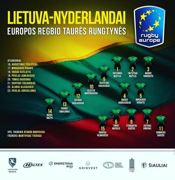 Lietuvos regbio rinktinės sudėtis Facebook nuotr. Lietuvos regbio rinktinės sudėtis Facebook nuotr.