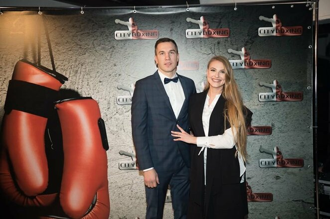 Tadas Tamašauskas su žmona Evelina