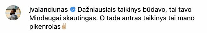 Jono Valančiūno komentaras | Organizatorių nuotr.