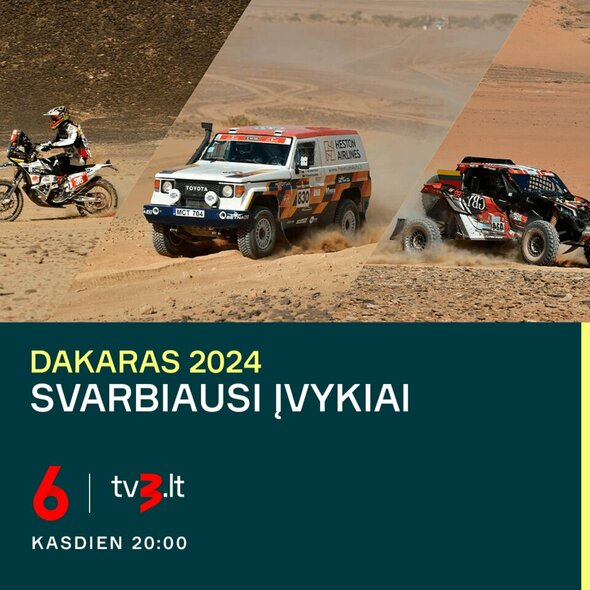 Dakaras 2024: kur ir kada stebėti? | Organizatorių nuotr.