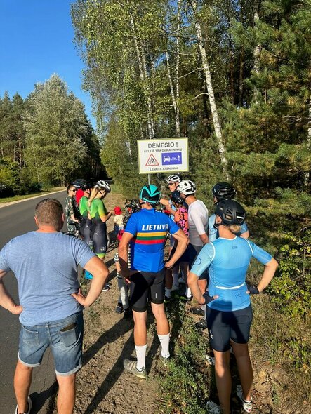 Nauji kelio ženklai saugos dviratininkus | Organizatorių nuotr.