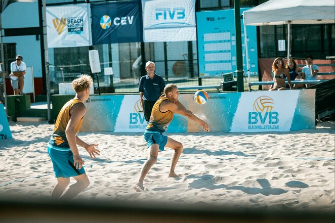 Tomas Staševičius ir Arnas Rumševičius | CEV nuotr. Tomas Staševičius ir Arnas Rumševičius | CEV nuotr.