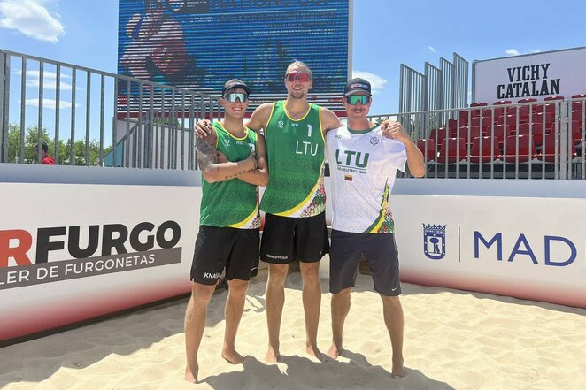 Audrius Knašas ir Patrikas Stankevičius (LTF nuotr.) | Organizatorių nuotr. Audrius Knašas ir Patrikas Stankevičius (LTF nuotr.) | Organizatorių nuotr.