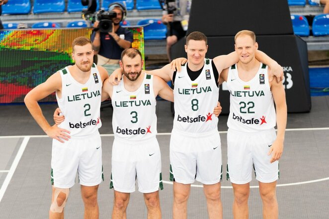 Lietuvos vyrų 3x3 krepšinio rinktinė Europos žaidynėse | Kipro Štreimikio/LTOK nuotr.